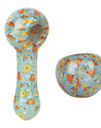 Pulsar Inside Print Glass Spoon Pipe | 5"