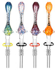 Pulsar Candy Frit Twist Dab Straw - 7.5"/Colors Vary