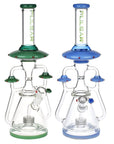 Pulsar Far-Out Visitors Recycler Glass Water Pipe | 17.25" | 19mm F