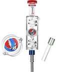 Grateful Dead x Pulsar Steal Your Face Glycerin Glass Dab Straw - 8.5"
