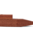 Bearded Square Wood Pipe with Lid