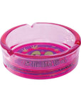 PURPLE WE'RE ALL MAD HERE GLASS ASHTRAY
