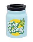 LARGE CERAMIC STASH JAR - TOKE IT EASY