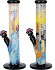 The Grateful Dead x Pulsar Inside Print Straight Tube Glass Water Pipe | 11.25" | 14mm F
