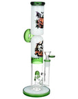Pulsar Double Stacked Halloween Glass Water Pipe - 12.75" / 14mm F