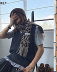 Korean Style High-grade Wool Knitted Small Scarf