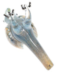 Silver Fumed Color-Changing Glass Bird Hand Pipe “Songbird” – Assorted
