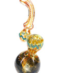 Silver Fumed Frit Sherlock Bubbler “Frit Wizard” – 7″ – Assorted Colors
