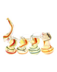 Glass Quadruple-Chamber Sherlock Bubbler “Quad Stack” – Large – Assorted Colors