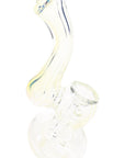 Color-Changing Fumed Glass Sherlock Bubbler “Ghost Curl” – 4½″ – Assorted