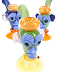 7″ Tiki Face Color-Changing Glass Bubbler