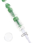 Glass Double Tree Perc Dab Straw “Twin Timber” – 9½″ – Assorted Colors