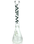 18" AFM Clear Glass Beaker Bong Set – with Ash Catcher