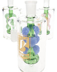 6B Glass Leaf Showerhead Ash Catcher – 14.5 mm 90° – 5″ – Assorted Colors