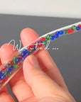 Beaded J Hook Glass Stem