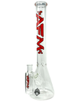 18" AFM Clear Glass Beaker Bong Set – with Ash Catcher