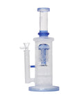 Human Grade Sacred Straight Sandblasted Glass Water Pipe
