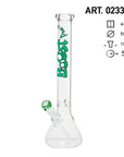 Boost | 17" Green Beaker Base Glass Water Pipe