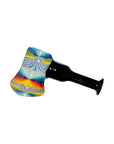 Colorful Starburst Axe Glass Pipe