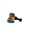 Colorful Starburst Axe Glass Pipe