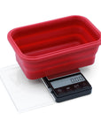 Truweigh Crimson Scale Collapsible Bowl - 200g x 0.1g