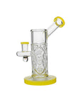 Calibear Crystal Engraved Straight Chamber Dab Rig