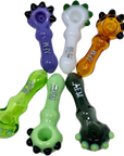 4" AFM Spikey Colored Borosilicate Glass Hand Pipe