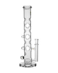 Calibear Colored Holed Straight Tube Water Pipe | Honeycomb Perc Bong