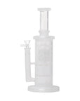 Human Grade Sacred Straight Sandblasted Glass Water Pipe