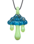 Gemini 说 Cloud Inspired Glass Pendant Necklace - Opal Embedded