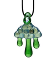Gemini 说 Cloud Inspired Glass Pendant Necklace - Opal Embedded