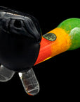 "Sattdown Rasta" Sherlock Glass Pipe