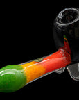 "Sattdown Rasta" Sherlock Glass Pipe