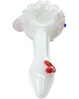 "White Heart" Solid Ivory Glass Spoon