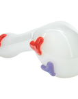 "Drooping Hearts" Solid White Drooper Spoon