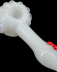 "White Heart" Solid Ivory Glass Spoon