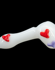 "Drooping Hearts" Solid White Drooper Spoon
