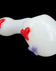 "Drooping Hearts" Solid White Drooper Spoon