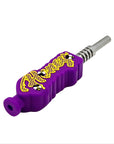 Honeycomb Nectar Sipper Silicone & Titanium Straw