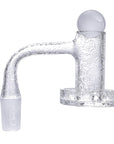 Full Weld Filigree Shredder Quartz Banger Kit | In Use Profile View | Golden Goat Quartz