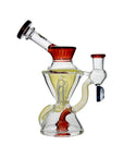 Calibear Hourglass Marble Adorned Recycler Dab Rig
