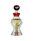 Calibear Hourglass Marble Adorned Recycler Dab Rig