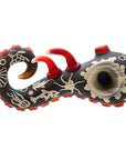Heady Octopus Hand Pipe W/ Sandblasted Sealife Designs | Calibear