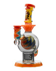 Calibear Heady Wigwag Ball Rig Encased Opal W/ Flower of Life Perc