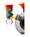 Calibear Heady Wigwag Ball Rig Encased Opal W/ Flower of Life Perc