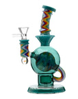 Calibear Heady Wigwag Ball Rig Encased Opal W/ Flower of Life Perc