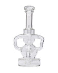 Human Grade Stubby Klein Glass Recycler Rig Water Pipe