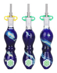 3CT BUNDLE - SeshGear Galactic Stew Dab Straw w/ Titanium Tip - 4.25"