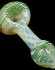 "Twisty Cane" Spoon Glass Pipe (Various Colors)