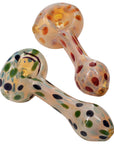 "Polka Dot" Glass Spoon Pipe